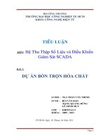 Dự án bồn trộn hóa chất