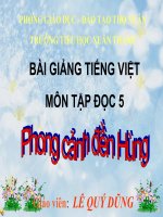 Bài giảng tiếng việt 5 tuần 25 bài phong cảnh đền hùng7 