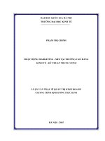 Hoạt động marketing   mix tại trường cao đẳng kinh tế   kỹ thuật trung ương 