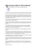 dieu tri xong cu rua