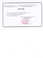 Thư mời họp Hiệu trưởng