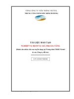 nghiệp vụ dịch vụ giá trị gia tăng   cho nhân viên cskh sau tuyển dụng tại trung tâm cskh vietel và các công ty đối tác 