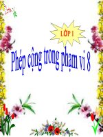 phép cộng trong phạm vi 8