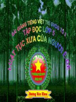 Bài giảng tiếng việt 5 tuần 24 bài luật tục xưa của người ê đê2 