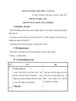 Giáo án tiếng việt 5 tuần 26 bài lịch sử ngày quốc tế lao động9 