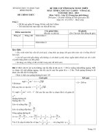 Đề thi giải toán trên máy tính cầm tay cấp THPT tỉnh Bình Phước năm 2012 - 2013