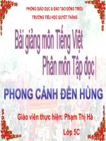Bài giảng tiếng việt 5 tuần 25 bài phong cảnh đền hùng3 