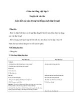 Giáo án tiếng việt 5 tuần 25 bài liên kết các câu trong bài bằng cách lặp từ ngữ 