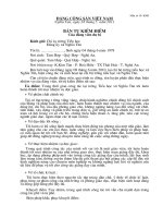 BẢN TỰ KIỂM ĐIỂM Của đảng viên dự bị