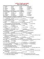 3 đề thi thử ĐH môn Anh năm 2011