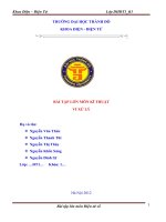 bài tập lớn môn kĩ thuật vi xử lý - vi điều khiển 8051