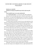 Bài phát biểu của HS lớp 5  Gửi HS Khánh