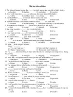 English exercise   Multiple choice