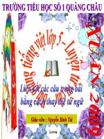 Bài giảng tiếng việt 5 tuần 25 bài liên kết các câu trong bài bằng cách thay thế từ ngữ7 