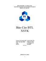báo cáo xác suất thống kê