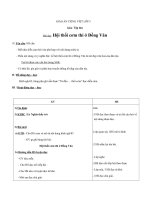 Giáo án tiếng việt 5 tuần 26 bài hội thổi cơm thi ở đồng vân 