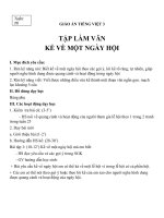 Giáo án tiếng việt 3 tuần 26 bài tập làm văn   kể về một ngày hội6 