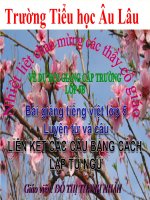 Bài giảng tiếng việt 5 tuần 25 bài liên kết các vế câu trong bài bằng cách lặp từ ngữ 