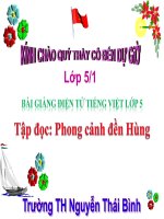 Bài giảng tiếng việt 5 tuần 25 bài phong cảnh đền hùng5 