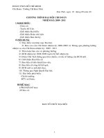 Chương trình đại hội chi đoàn