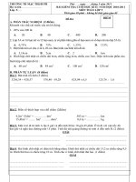 Đề thi Lịch sử   Địa lý cuối năm lớp 5