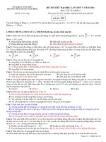 Đề thi thử ĐH lần V   Chuyên Thái Bình
