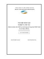 nghiệp vụ thủ tục  cho nhân viên cskh sau tuyển dụng tại trung tâm cskh vietel và các công ty đối tác 