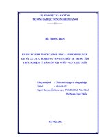 Khả năng sinh trưởng sinh sản gà mái borkov, VCN   g15 và gà lai f1 (borkov x VCN g15) nuôi tại trung tâm thực nghiệm và bảo tồn vật nuôi   viện chăn nuôi 