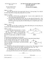 De thi tuyen sinh vao lop 10 co dap an