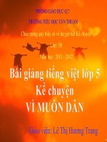 Bài giảng tiếng việt 5 tuần 25 bài kể chuyện vì muôn dân3 
