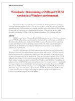 Wireshark: Determining a SMB and NTLM version in a Windows environment