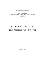 Sổ tay hướng dẫn triển khai hoạt động 
