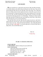 (Thuyết minh+ Bản vẽ) đồ án môn học Thiết bị ủi trên máy kéo