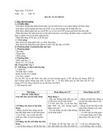 Tiết: 19 Bài 18: TUẦN HOÀN  sinh học 11