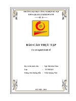 báo cáo thực tập cơ sở ngành kinh tế Công ty TNHH Hoàng Anh