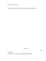 Hoạt động kinh doanh lưu trú trong kinh doanh khách sạn của khách sạn công đoàn