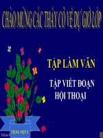 Bài giảng tiếng việt 5 tuần 26 bài tập làm văn   tập viết đoạn hội thoại 