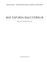 BÀI TẬP HÓA ĐẠI CƯƠNG B