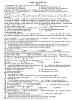 TN LÝ THUYẾT SINH 12 THEO BÀI   P. DI TRUYỀN HỌC