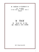 Sổ tay hướng dẫn sử dụng quỹ phúc lợi học sinh 