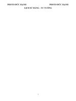 LỊCH sử ĐẢNG tư TƯỞNG hồ CHÍ MINH 