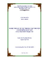 nghệ thuật tự sự trong tập truyện cánh đồng bất tận của nguyễn ngọc tư