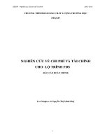 Nghiên cứu về chi phí và tài chính cho lộ trình FDS 