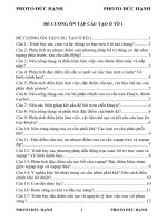 đề cương ôn tập cấu tạo ô tô 1 