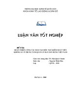 Hoàn thiện công tác đào tạo đội ngũ Kiểm soát viên không lưu ở Trung tâm Quản lý bay dân dụng Việt Nam