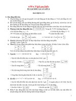 Ôn thi Đại Học môn Lý:Dao động cơ  Dòng điện xoay chiều