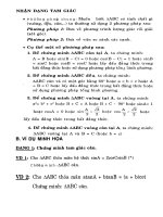 NHẬN DẠNG TAM GIÁC