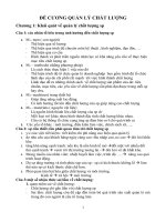 ĐỀ CƯƠNG QUẢN lý CHẤT LƯỢNG 