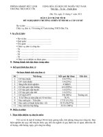 Báo cáo thành tích đề nghị khen thưởng chiến sĩ  TĐCS