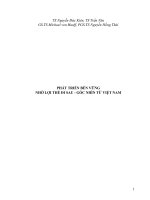 PHÁT TRIỂN bền VỮNG NHỜ lợi THẾ đi SAU   góc NHÌN từ VIỆT NAM